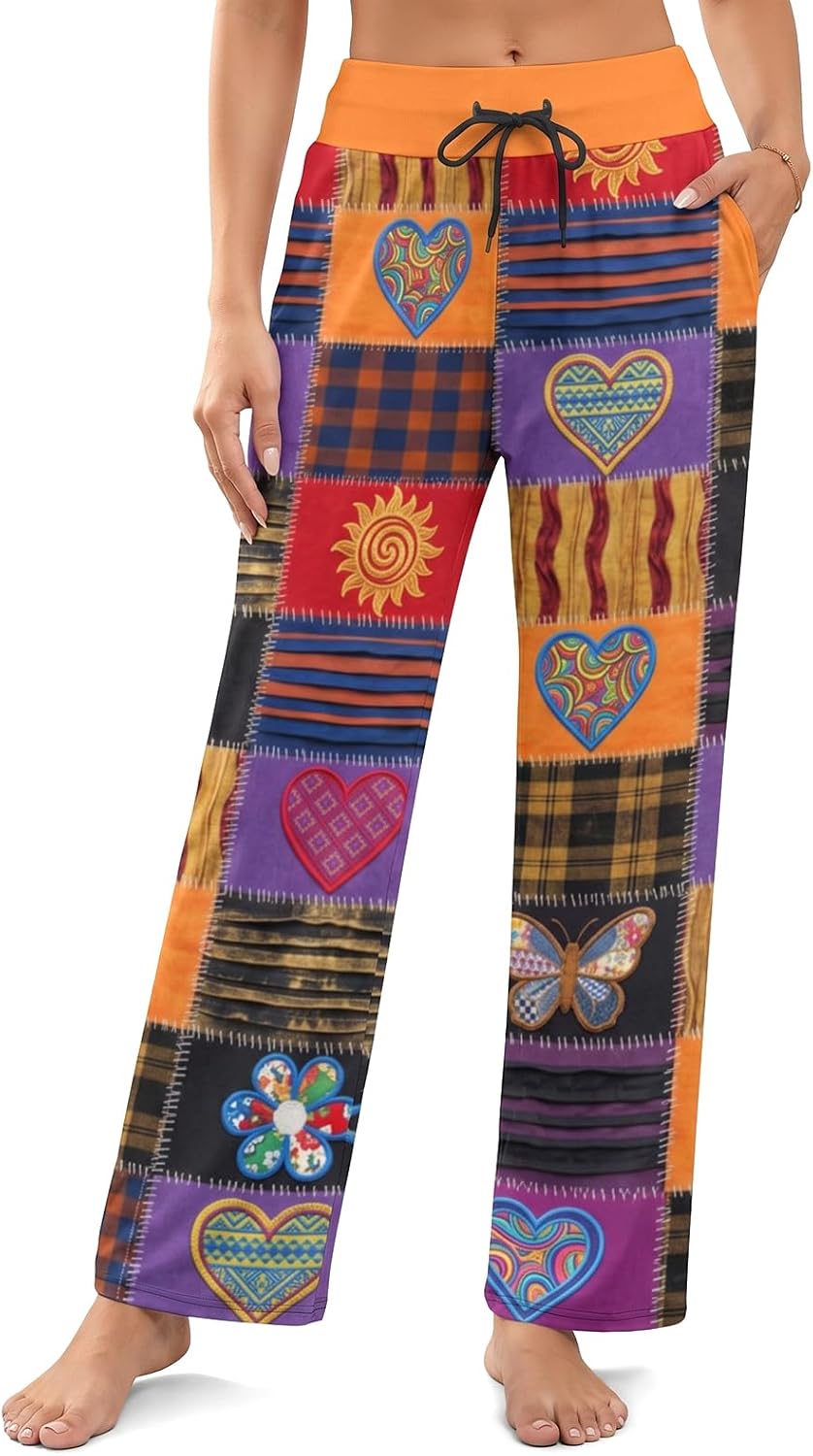 Pajama Pants For Women, Lounge Pants, Pjs Bottoms with Pockets Sleep Comfy Lounge Pants For Women Funny, Humorous