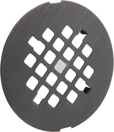Vista 26 de Artiwell Cubierta de drenaje de ducha de 4-1/4 pulgadas de diámetro exterior, rejilla redonda para desagüe de ducha, cubierta de repuesto, diseñada