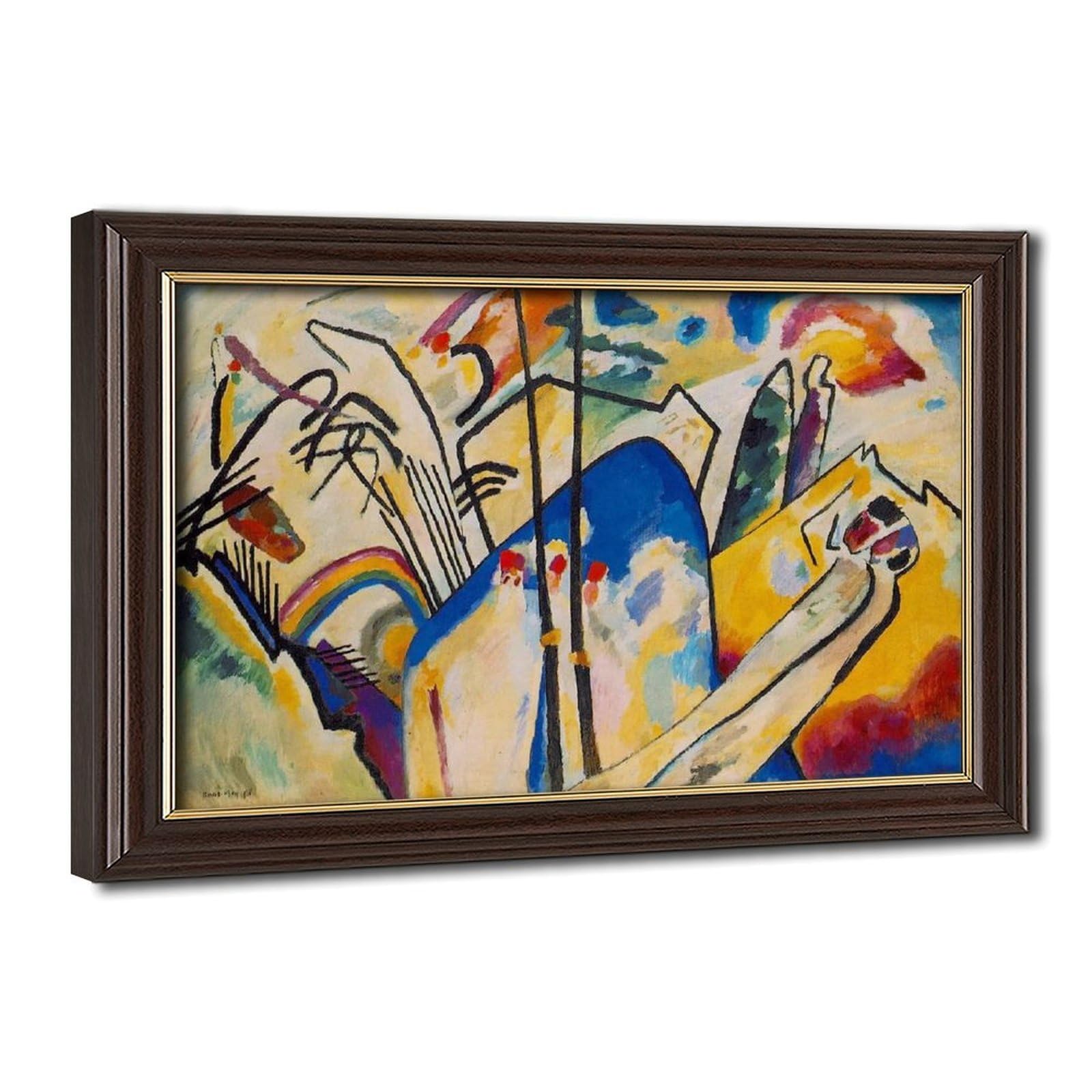 Kandinsky Composition IV Impression sur toile déco bureau 30x45cm - 8