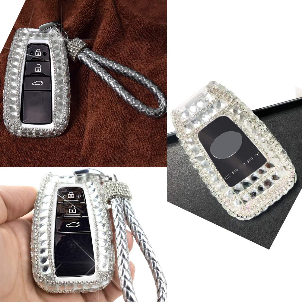 Amazon.com: PGONE Car Key Shell Fob Key Cover Key Chain Lady Key