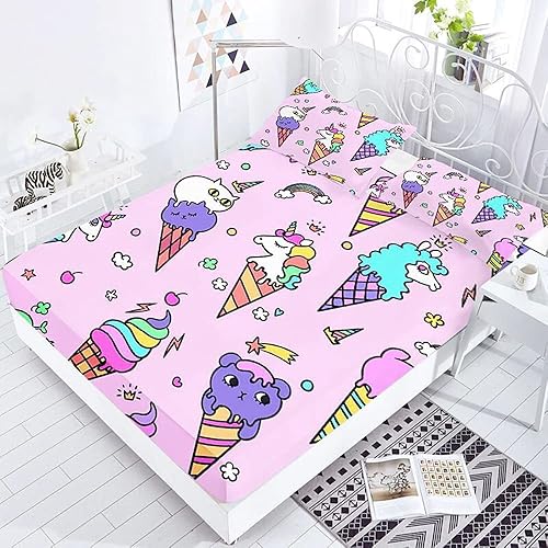 Miniatura 3 de Juego de sábanas de la colección de dinosaurios, tamaño matrimonial, para niños, niñas, adolescentes, juego de ropa de cama de 3 piezas, 1 sábana