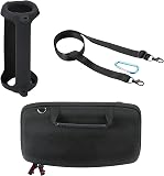 Khanka Hard Case+Silicone Cover for JBL Charge 5 Bluetooth Speaker - 4