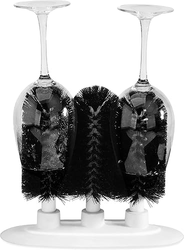 Miniatura 3 de New Star Foodservice - Lavadora de vasos con tres cepillos, base con ventosa (54484)