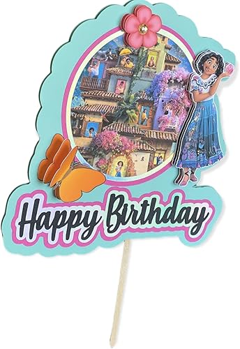 Miniatura 3 de Amory Encanto 3-D Mirabel - Decoración para tartas de cumpleaños hecha a mano