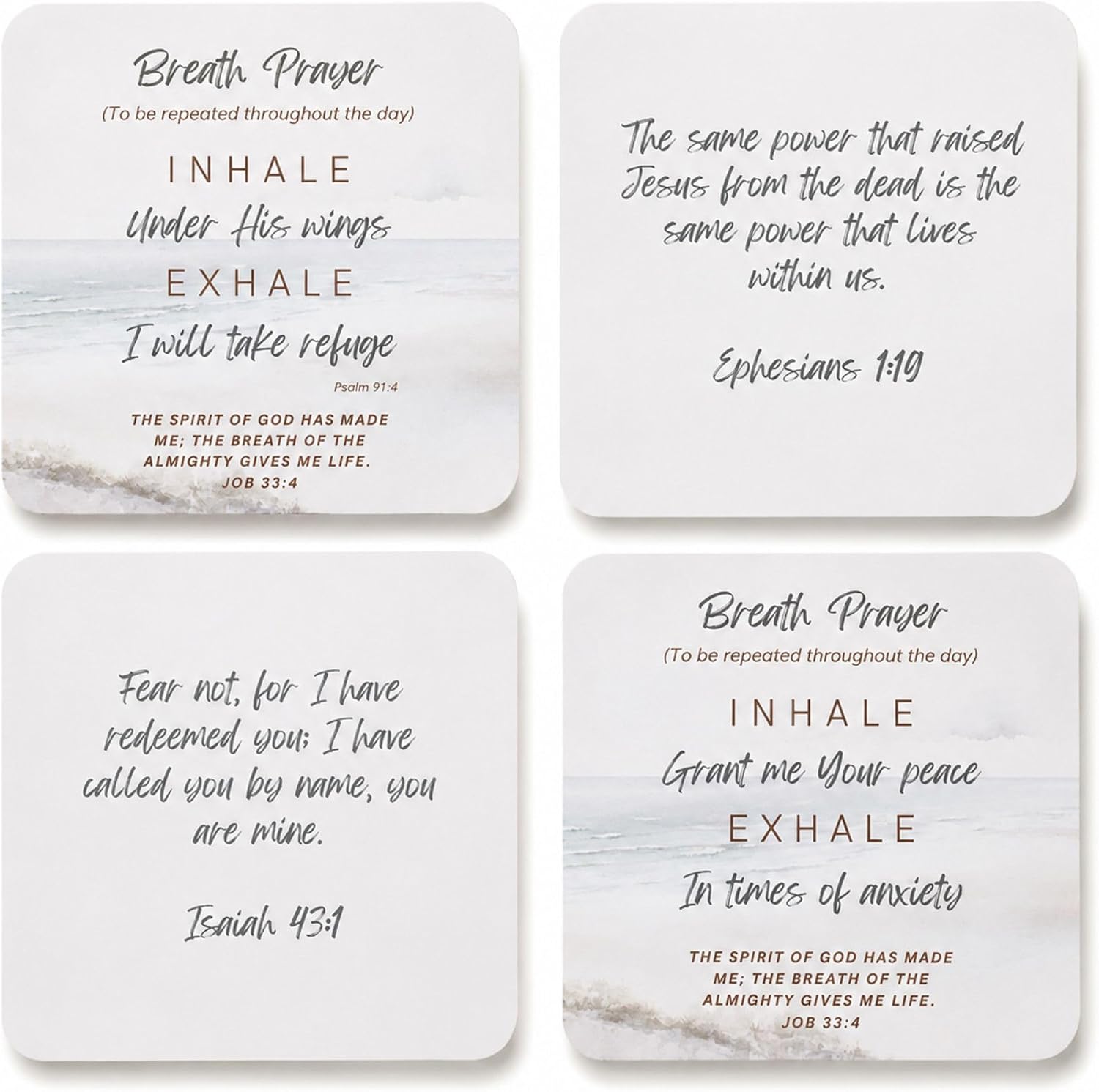 Breath Prayer Cards for Women, 30 Scripture Cards with Bible Verses | Inspirational Gifts for Women, Christian Encouragement, Daily Scripture