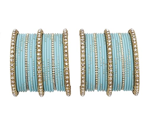 SANARA Traditional Gold Plated Antique Kada Made 40 pcs Bangles Set Jewelry for Women & Girls Bangle Set