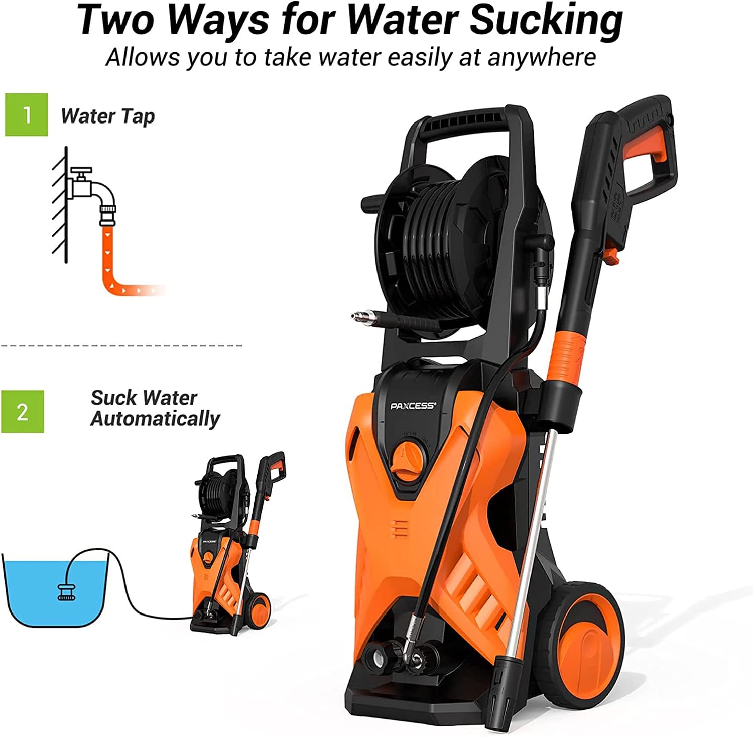 Water sucking methods