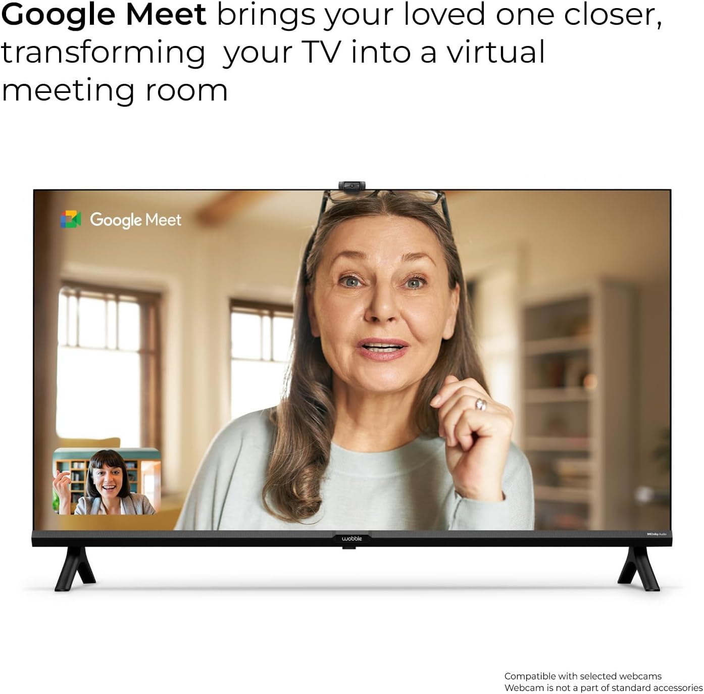 Wobble 43-inch UD Series TV with Google Meet