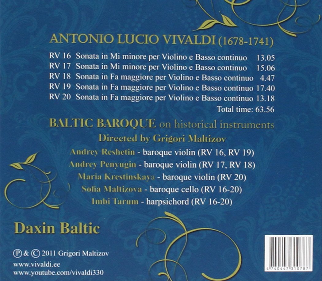 Vivaldi-Violin Sonatas 16-20