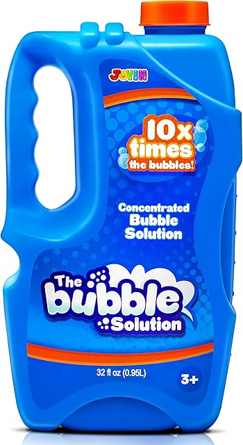 JOYIN Toy 0.95 Litre CONCENTRATED Bubble Solution Refill (up to 9.5 Litre) Premium BIG Bubble Mixture for Bubble Machine, Easter, Summer