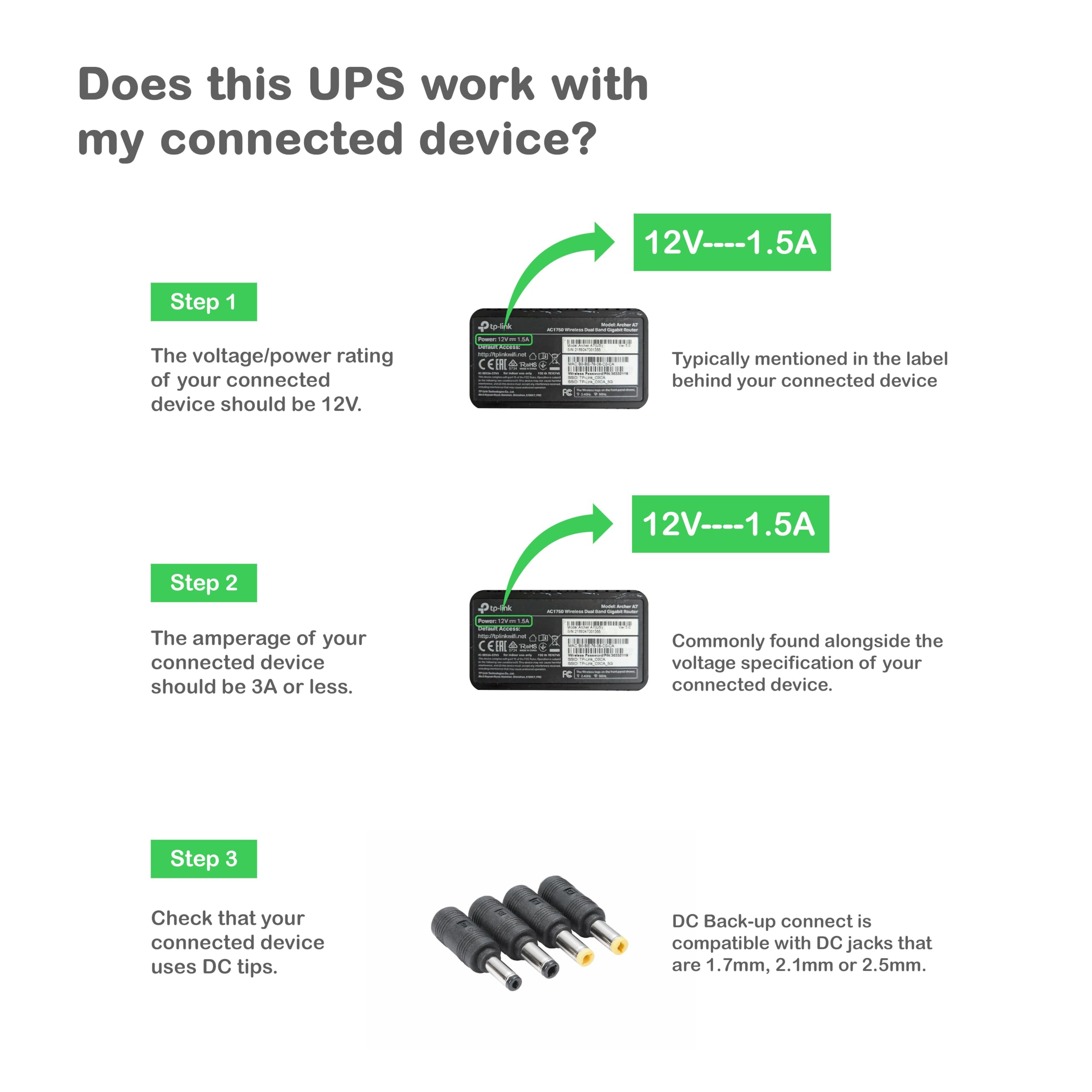 APC Back-UPS Connect CP12036LI Mini onduleur Lithium-ION 12 V CC 36 W conçu pour Les routeurs, Les contrôleurs de Maison Intelligente, Les appareils VoIP, Les équipements réseau et Plus Encore