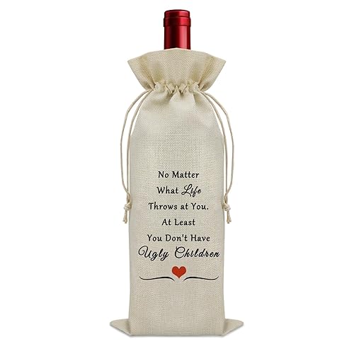 Sazuwu Funny Gifts for Parents from Adult Children Wine Bag