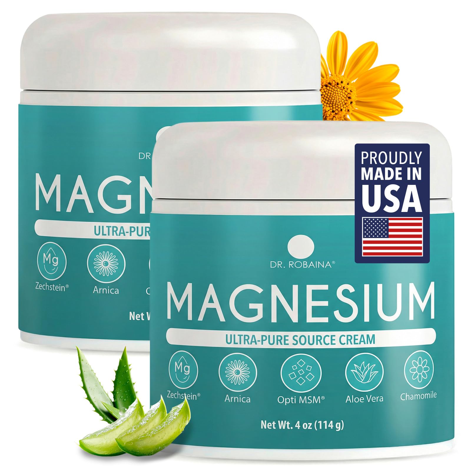 Dr. Robaina Magnesium Cream – Zechstein Magnesium Chloride with Arnica & OptiMSM for Post-Workout Muscle Comfort & Daily Wellness, 4 oz — Amazon image 9