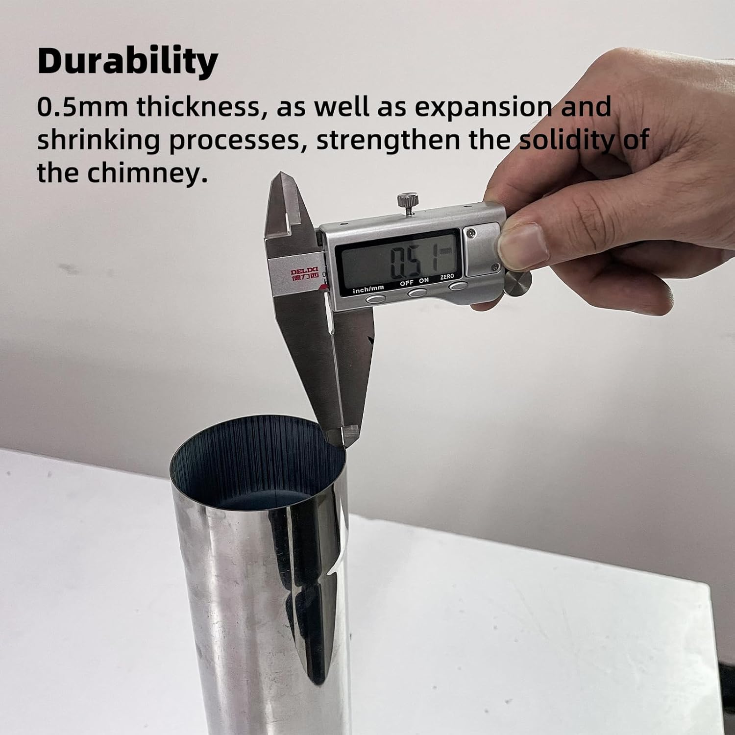 Hot Tent Stove Pipe Kit, Stainless Steel Flue Extension 8 Sections Dia.2.36"(6cm), 2 90 Degree Stove Pipe, 1 Chimney Cleaning Wire Brush