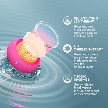 FOREO Nemlendirici ve Aydınlatıcı UFO 3 LED Set - Yüz Maskesi Cilt Bakım Cihazı+14 UFO Aktif Maske+IRIS C-Konsantre Aydınlatıcı Göz Kremi, 15 ml - Yüz Nemlendirici - LED, NIR ve Kırmızı Işık Terapisi