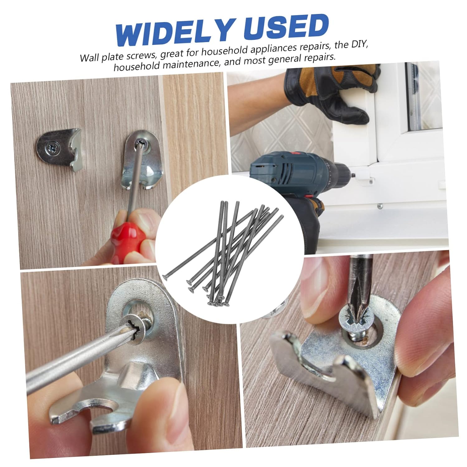 10pcs Stainless Steel Socket Countersunk Screws Electrical Outlet Screws for Outlet Cover