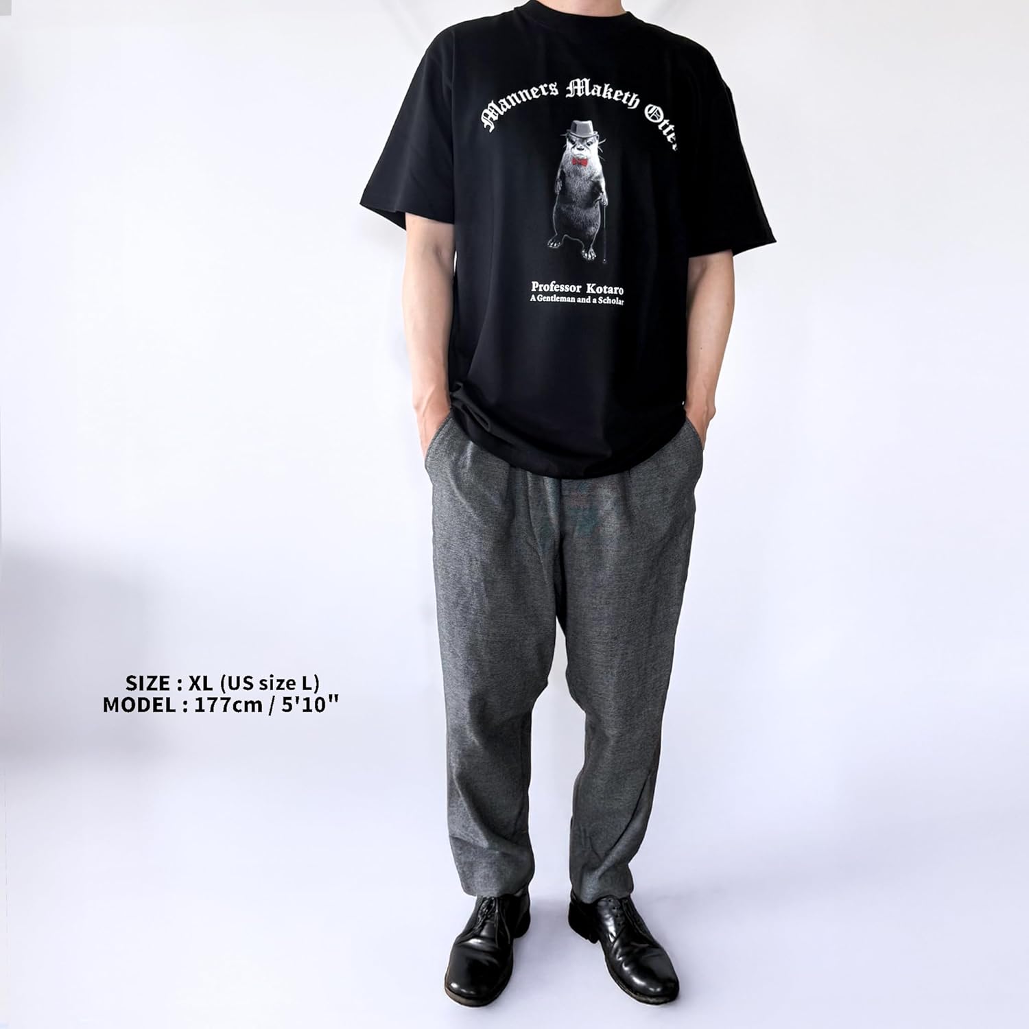 Official Gentle Otter Kotaro T-Shirt – Black