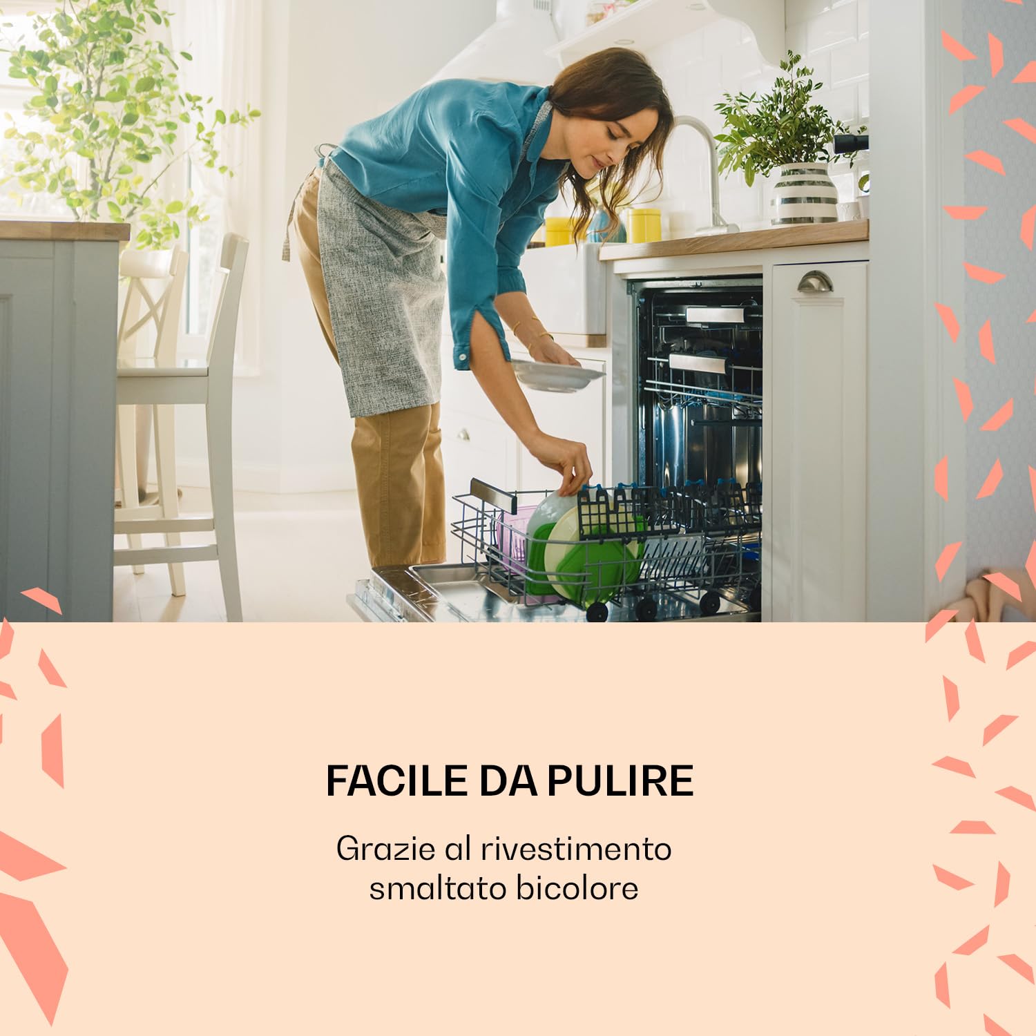 Casseruola in ghisa con coperchio da 4 l, pentola per esterni, pentola resistente al forno, casseruola in ghisa smaltata, impermeabile, forno olandese ad induzione