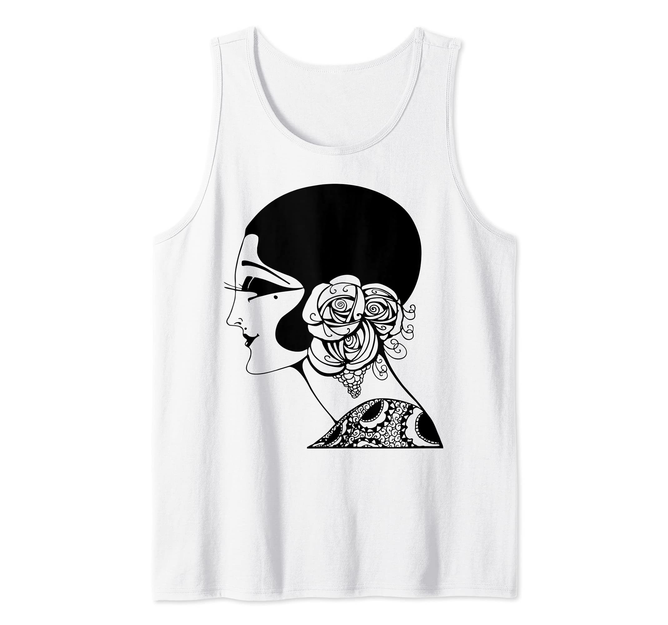 Flapper Model Art Tank Top