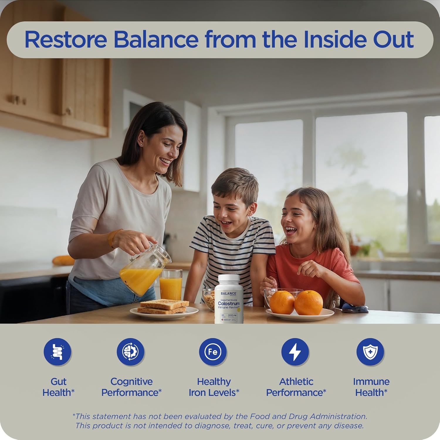 Balancebreens Colostrum 1000mg - 15% IgG Grass-Fed Bovine for Immune and Gut Health - Third-Party Tested - First Milking Only - 120 Veg Capsules - Image 2