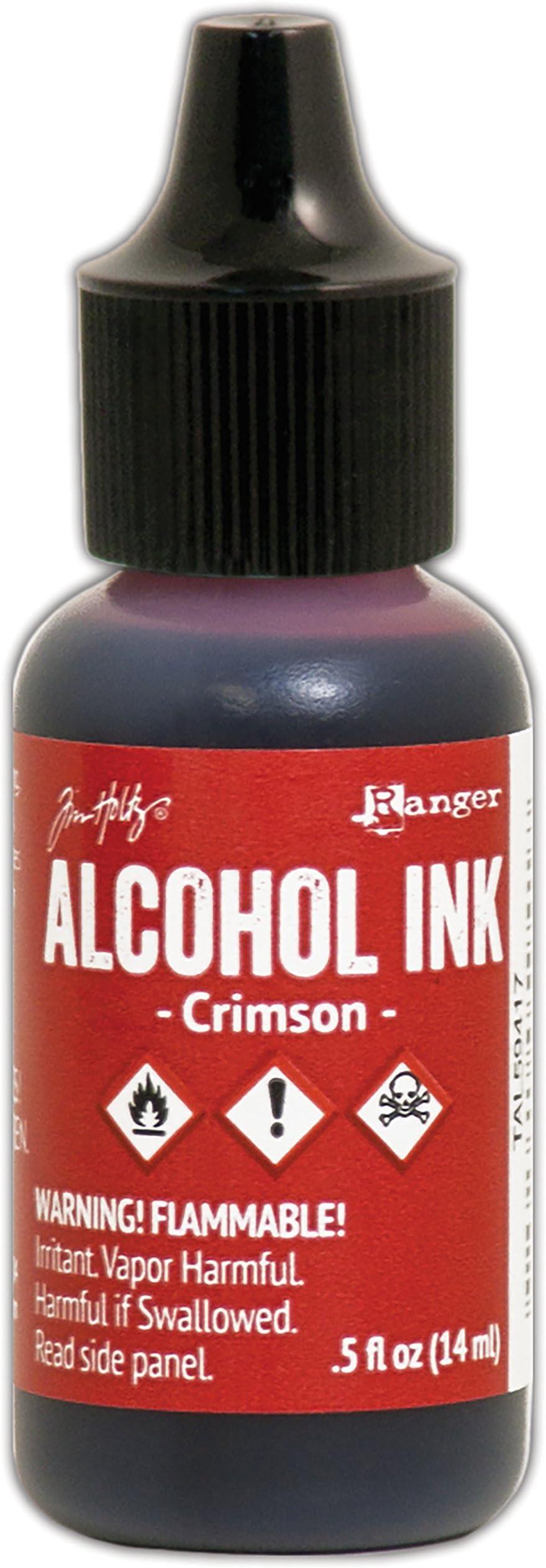 Tim Holtz Ranger Crimson Alcohol Ink | 0.5 Oz Bottle | Fast Drying For Glossy Paper, Metal & Glass - View #6
