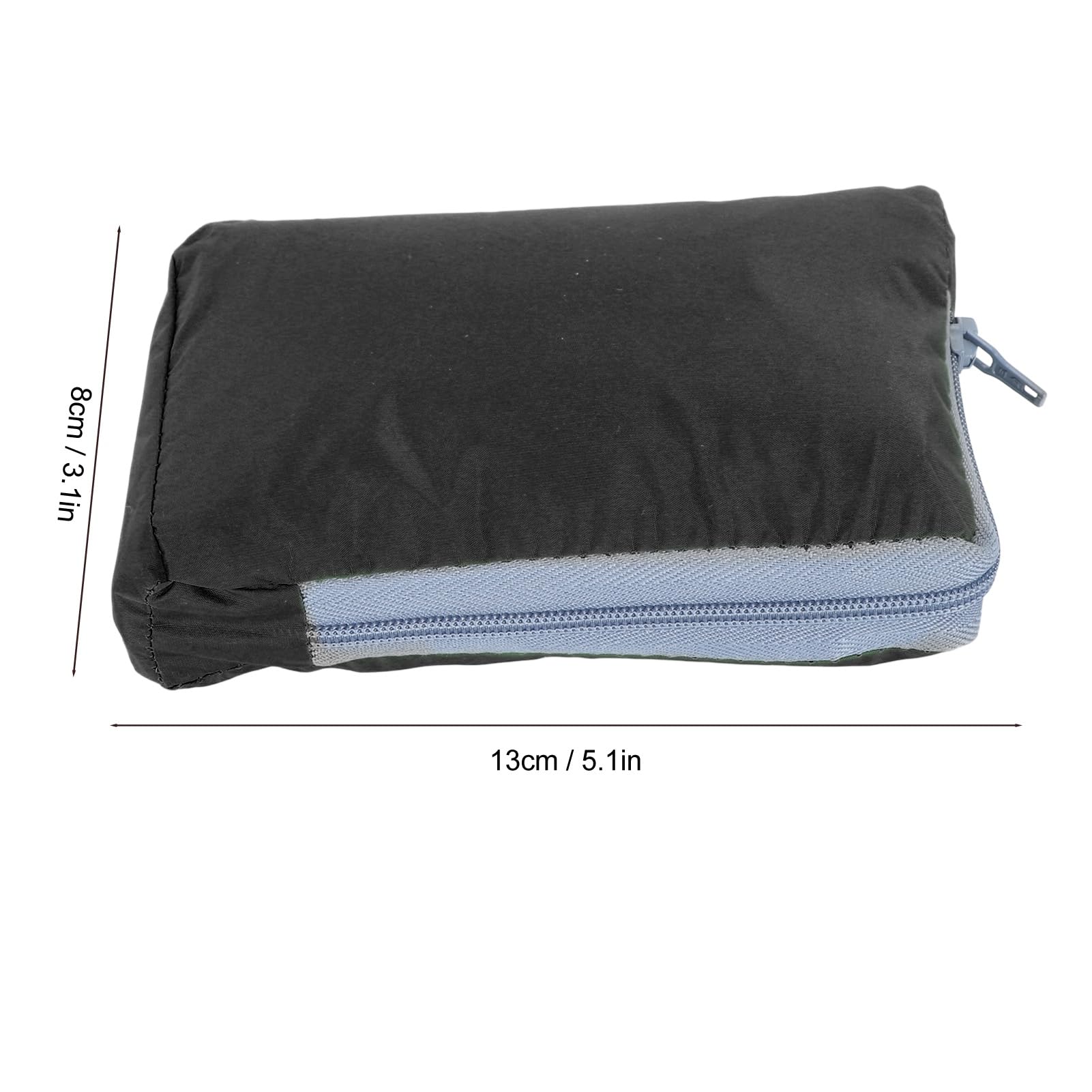 Inflatable Outdoor Foldable Mat, Inflatable Foldable Outdoor Camping Sleeping Mat, Portable Waterproof Mat, Soft Travel Pillow for Picnic Camping, Hiking, Climbing (Black)