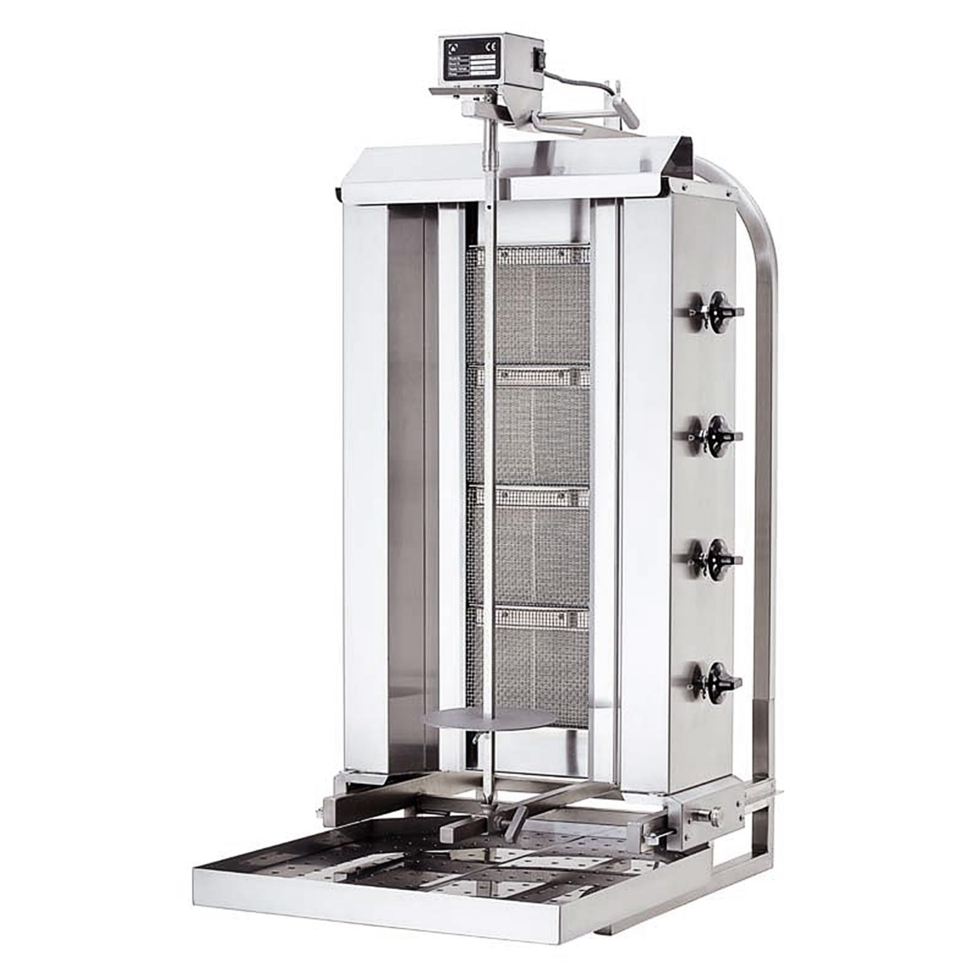 Döner -/ Gyrosgrill 4 Brenner Motor oben beweglicher Körper (Erdgas)