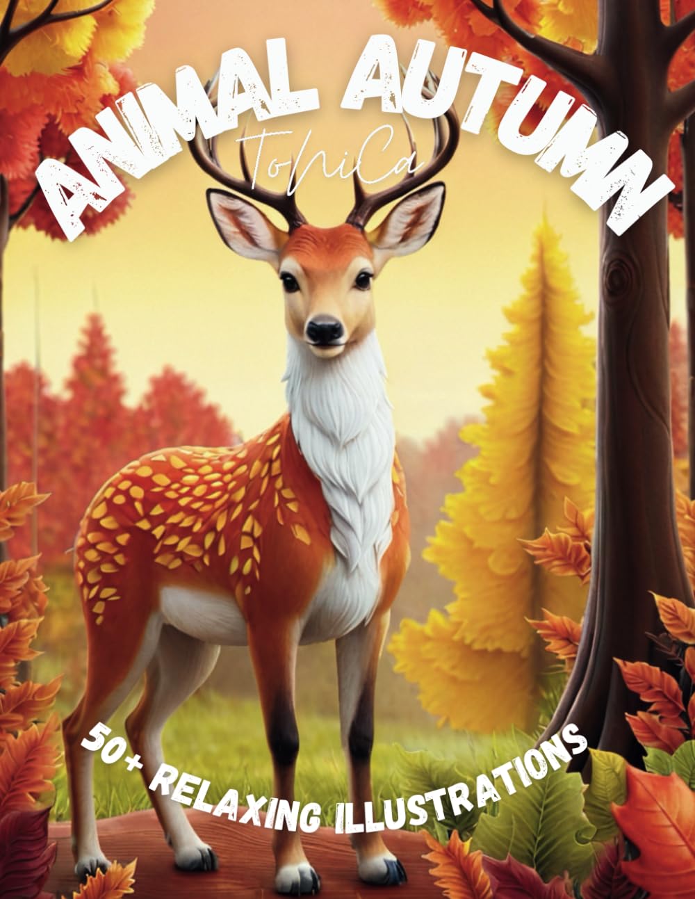 Animal Autumn - 50+ Relaxing illustrations: 50+ Relaxing illustrations to relax and unleash creativity.