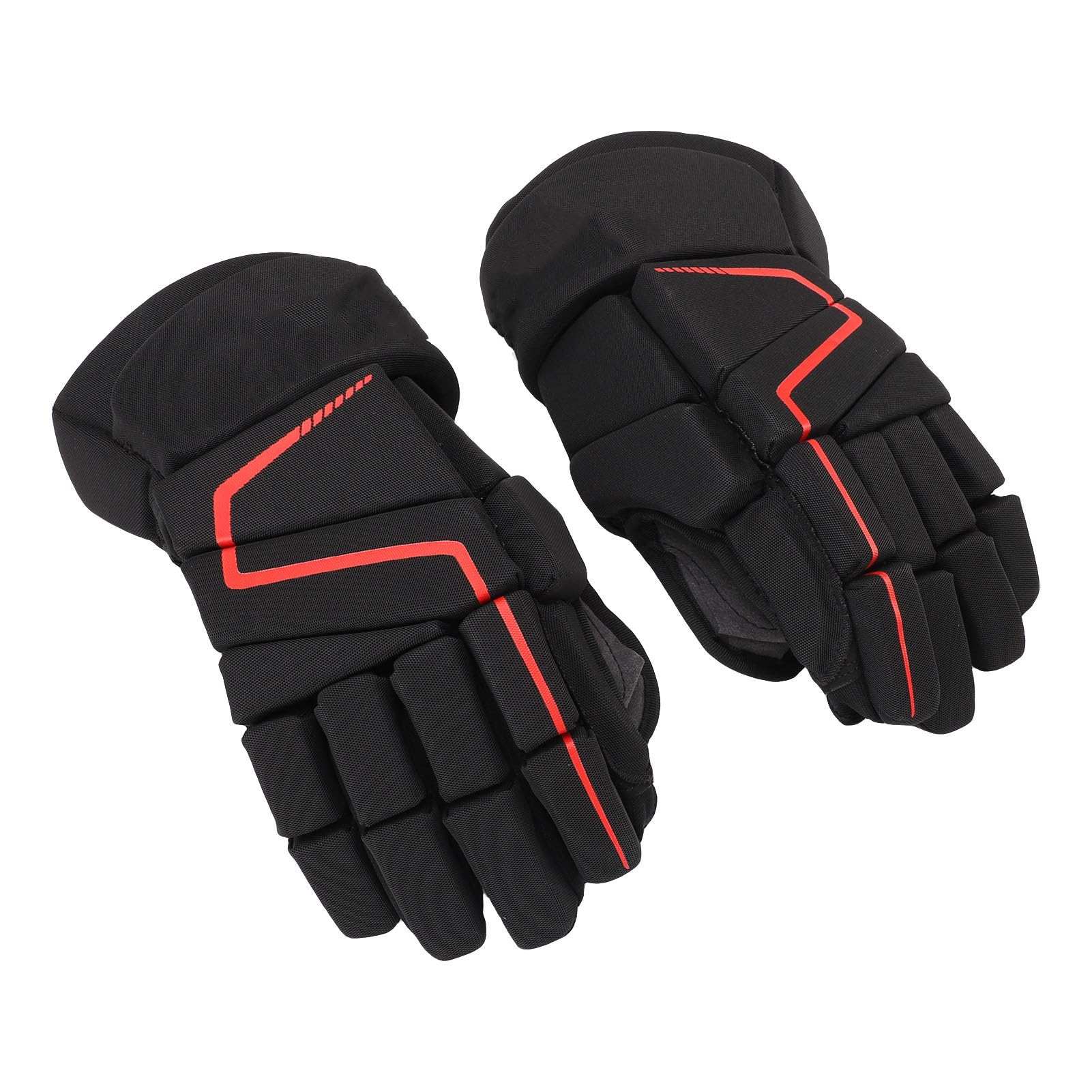 HERCHR Guanti Sportivi da Hockey Sport per Giovani e Adulti Guanti da Hockey su Ghiaccio da Strada Guanti da Hockey su Ghiaccio in Nylon da 9 a 14 Pollici in Schiuma Eva Protettiva e