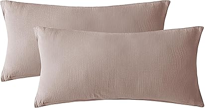 SOULFUL Muslin Kissenbezug 40x80 Baumwolle, Champagner Rosa