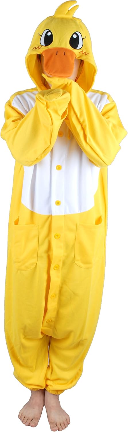 Amazon Momsmom 大人用長袖着ぐるみ Twiceモモちゃん恋する幸せカモ 鴨 男女兼用キャラクターアニマル着ぐるみ 動物パジャマ ハロウィン お祭り イベント コスプレ 文化祭 部屋着 団体旅行にも 並行輸入品 L M コスプレ 仮装 通販