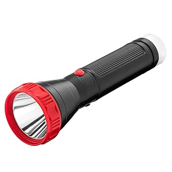 TechPride Rechargeable LED Headtorch | Searchlight for Camping, Hiking, Farmers, Trekking, Caving Plastic Torch Upto 1000 Meters (1Km) Range with Lithium Ion Battery Flashlight