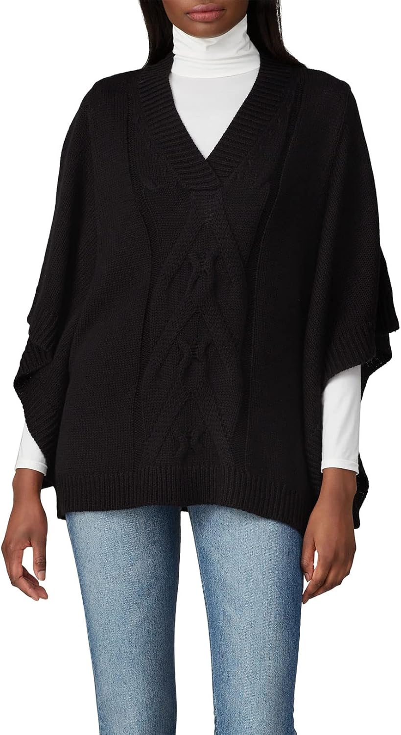 Rent the Runway Pre-Loved Black Slouchy Cable Knit Sweater, Black, Small - Image 3