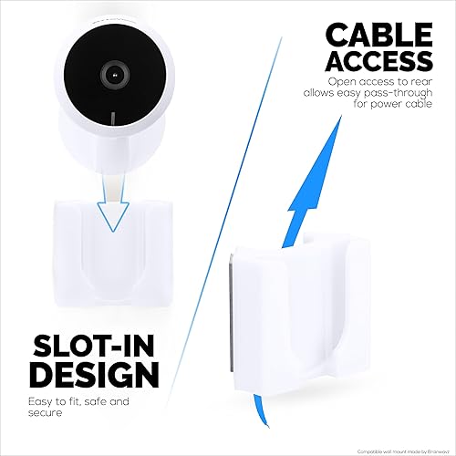 Miniatura 5 de LaView LV-PWF1 1080P HD - Soporte de pared para cámara interior LaView LV-PWF1, soporte adhesivo para cámara de seguridad, reduce puntos ciegos y