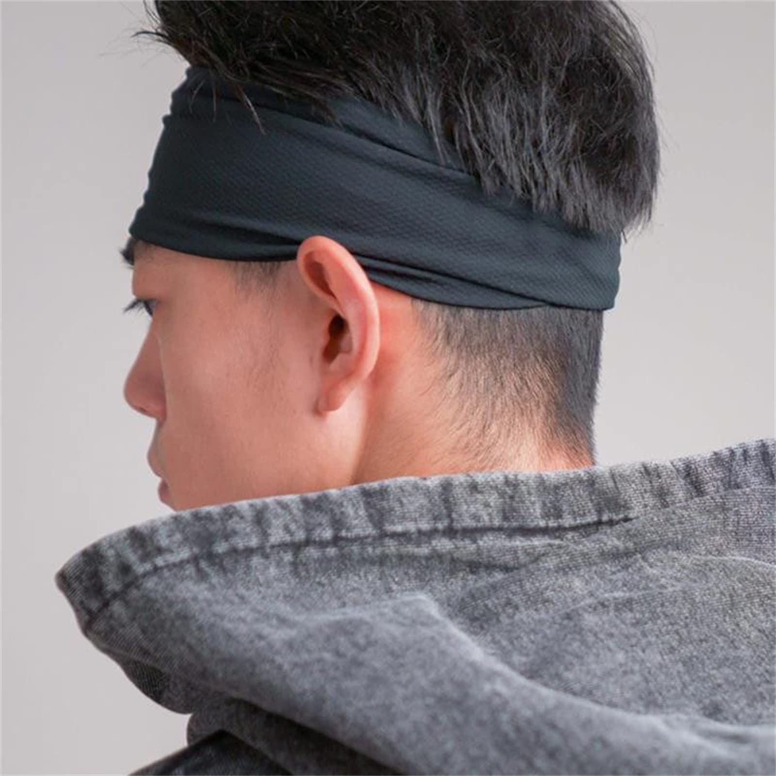 Fascia sportiva for uomo, fascia antisudore con guida al sudore per corsa, yoga, palestra