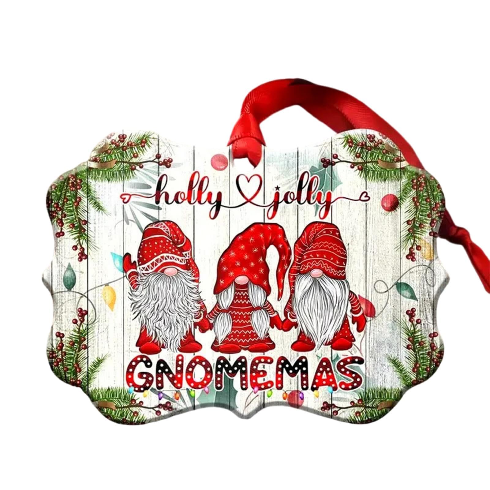 Décorations murales de Noël légères : ornement portable en acrylique pour cheminée - 8