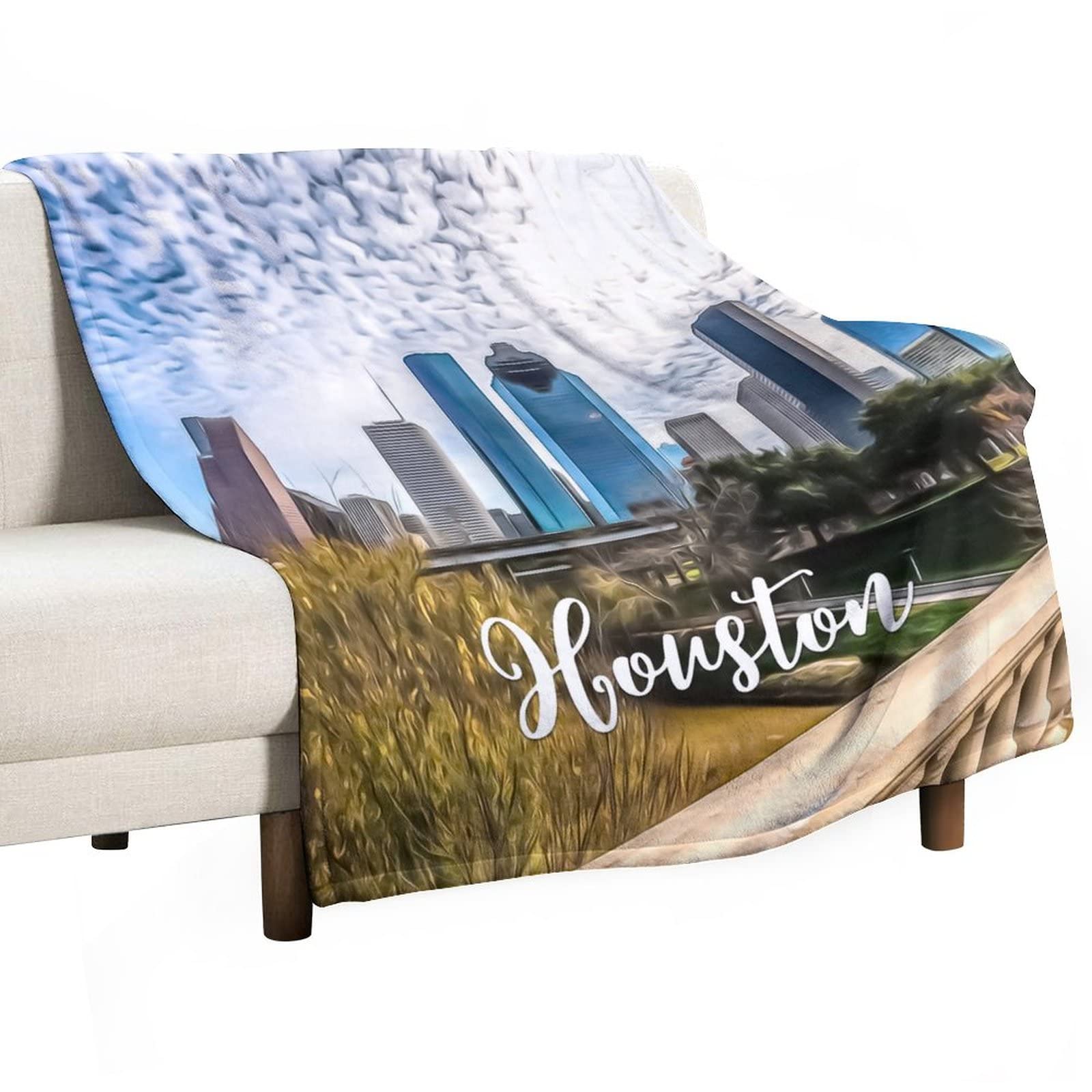 Couverture respirante Houston pour adultes élimine le froid du canapé