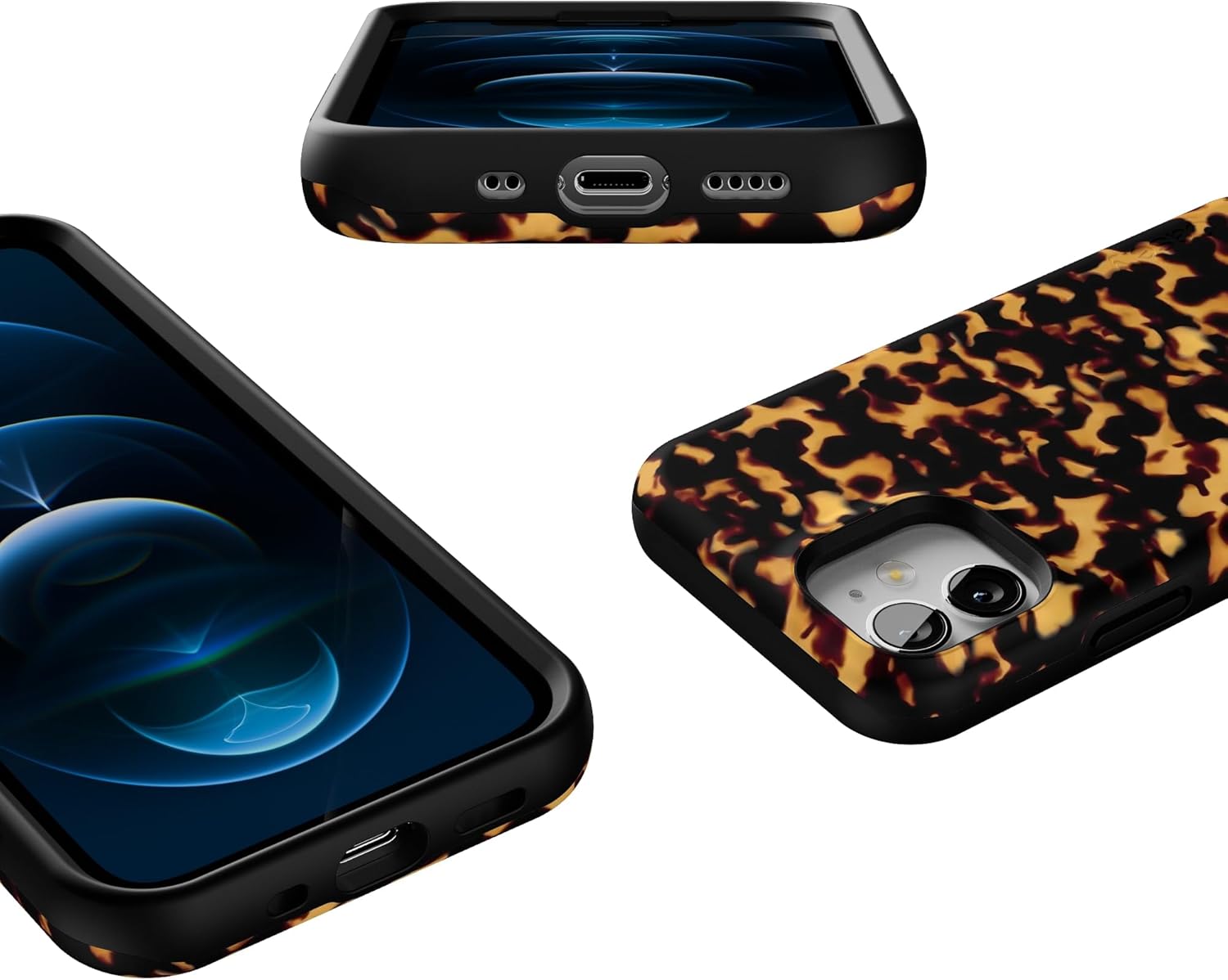 Casely iPhone 12 Mini Case | Shell Shocked | Tortoise Print | Bold Protective Design | Compatible with MagSafe