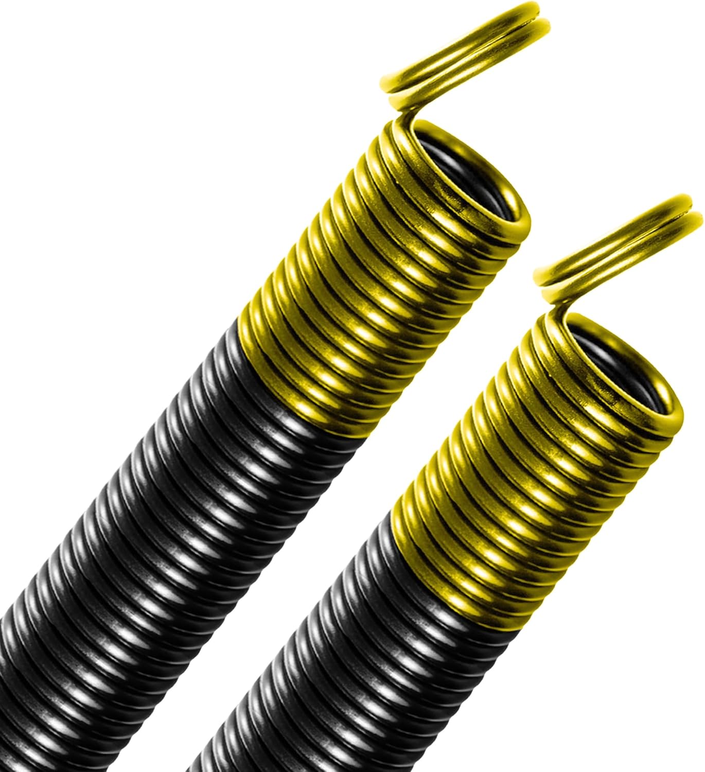 80 lb. Heavy-Duty Double-Looped Garage Door Extension Spring (2-Pack) - Gold | Springs for Garage Door Replacement Hardware Repair (80-Gold)