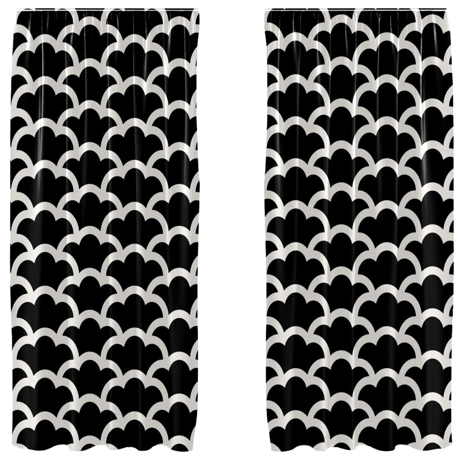 Rideau occultant anti-lumière à motif nuage japonais, microfibre isolante 140x213cm