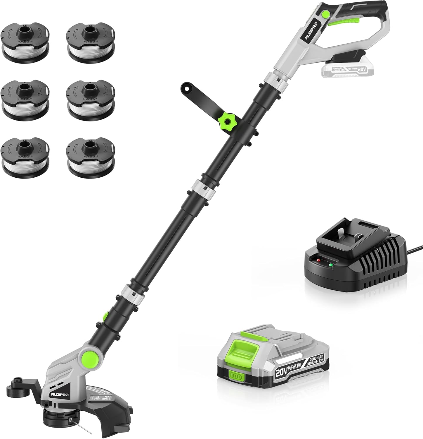 Weed Wacker Cordless 20V 12'' Electric Weed Eater with Auto Line Feed