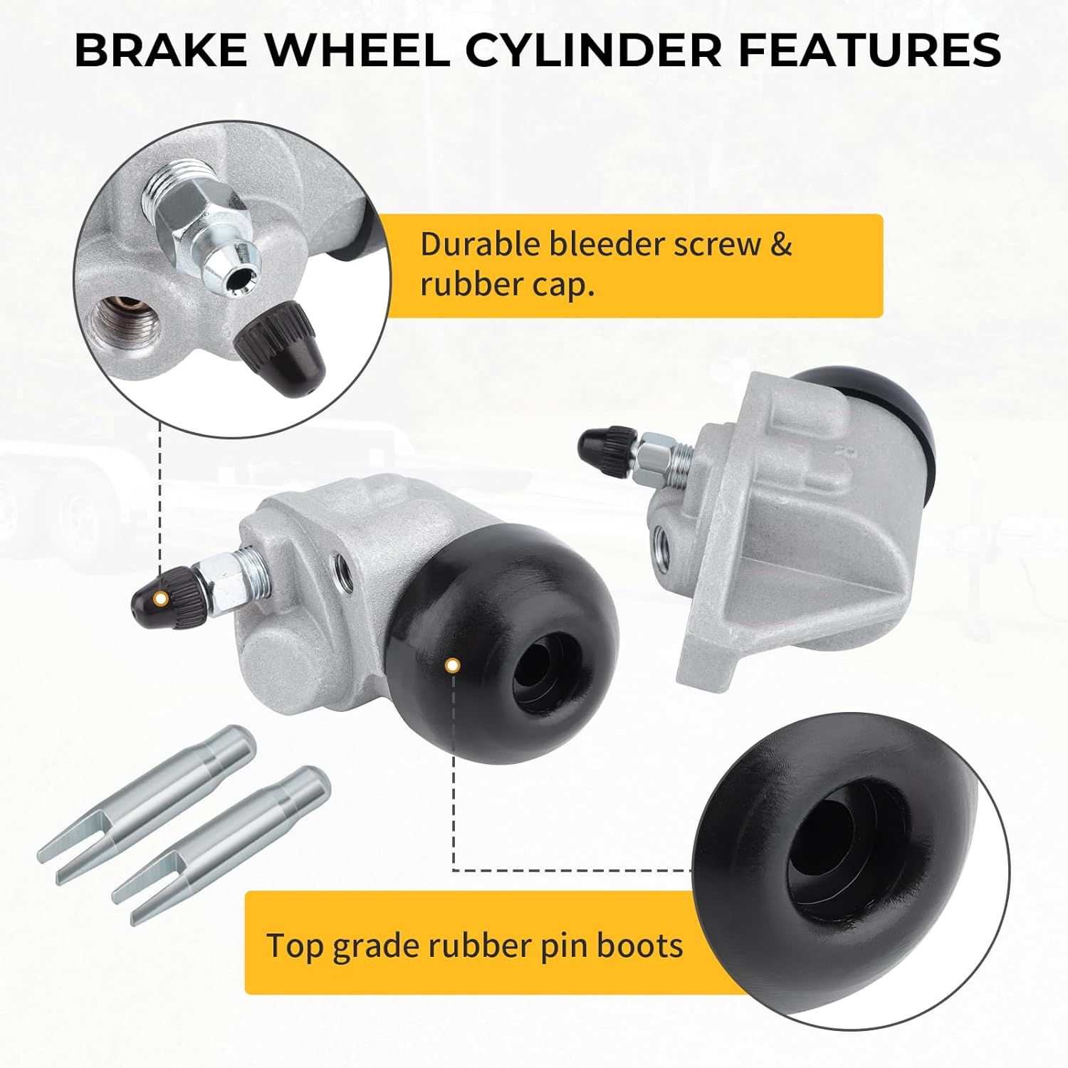 Fit for Backing Marine Trailer 10"/12" Hydraulic Brake Uni-Servo Wheel Cylinders K71-424-00 K71-425-00 054-064-00 054-065-00