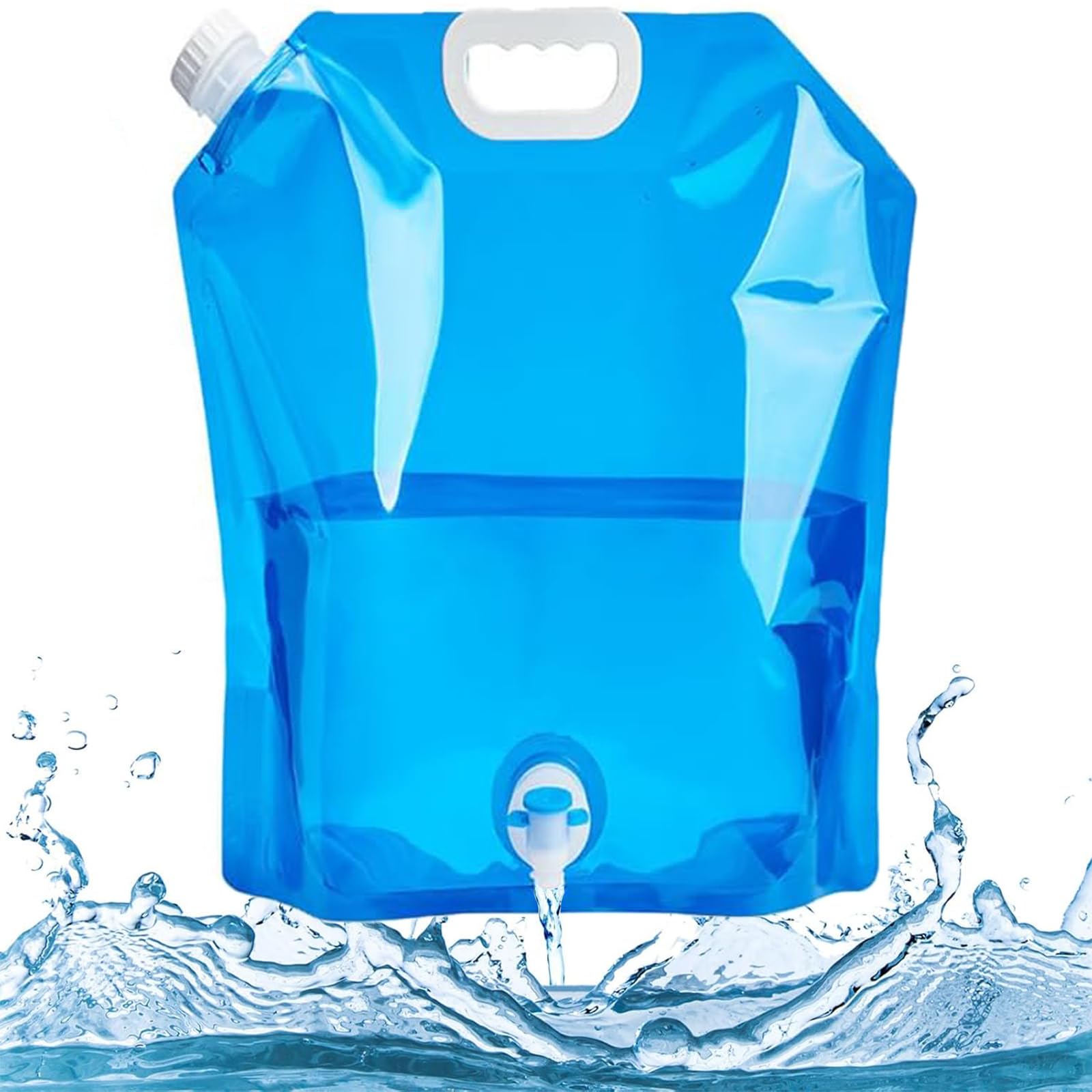 2 Bidons D'eau Pliables 10L - Sac à Eau Portable Pour Camping Et Randonnée