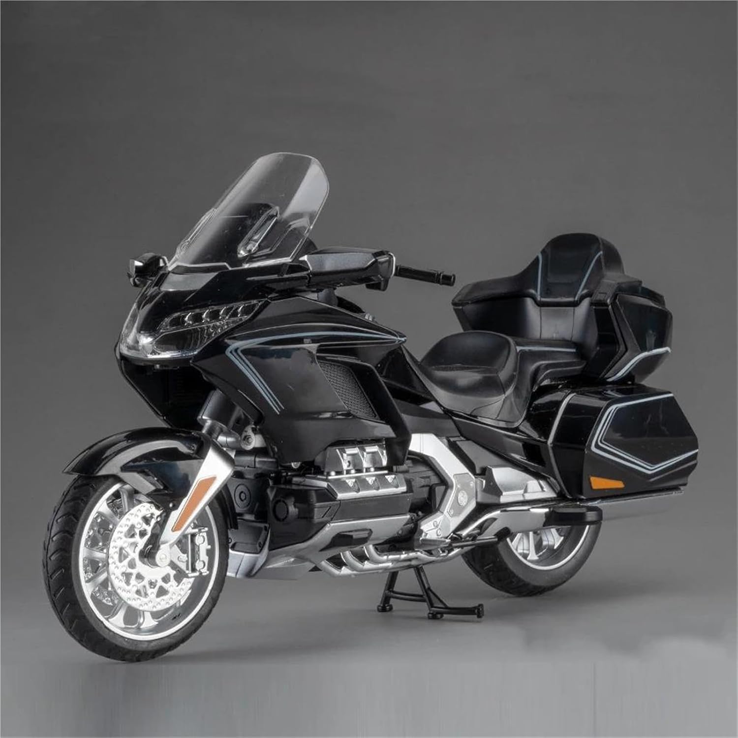 MAKUTU Scale Motorcycle Model 1:11 Motocross Motorcycle Model Collection Gift Die Casting Production for Gold Wing GL800 2021(White)