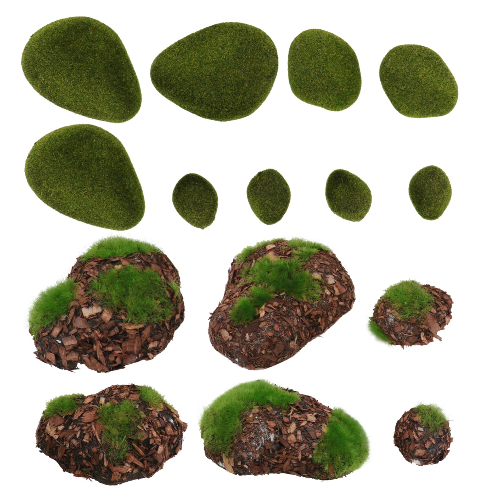 Faux boules décoratives en mousse artificielle pour terrarium et salon nature