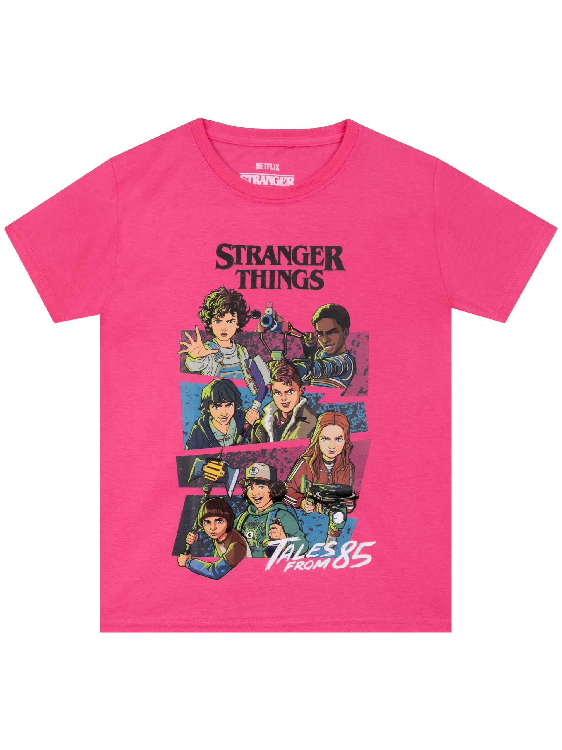 Stranger Things Camiseta para Niña, Camiseta Tales from ’85 para Niña, Camiseta De Manga Corta