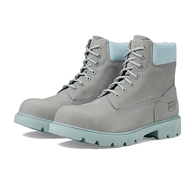 Timberland PRO Sawhorse 6 Composite Safety Toe Boots Gray/Aqua