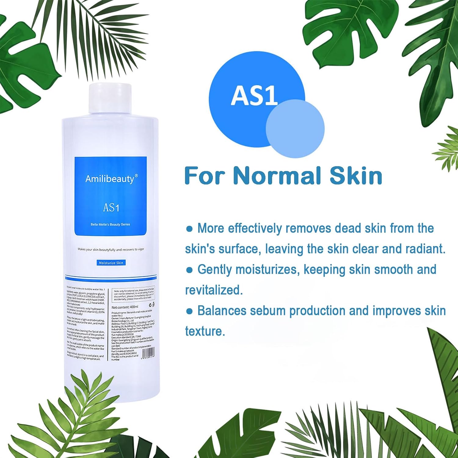 AS1 SA2 AO3 Aqua Peeling Solution For Hydrogen Oxygen Facial Care Machine