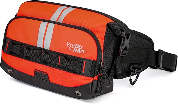 Multi-Function Motorcycle Waist Bag Waterproof Adjustable Leg & Tactical Pack 4-Way Wearable for Motorcycle, Hiking, Cycling, Outdoor Work