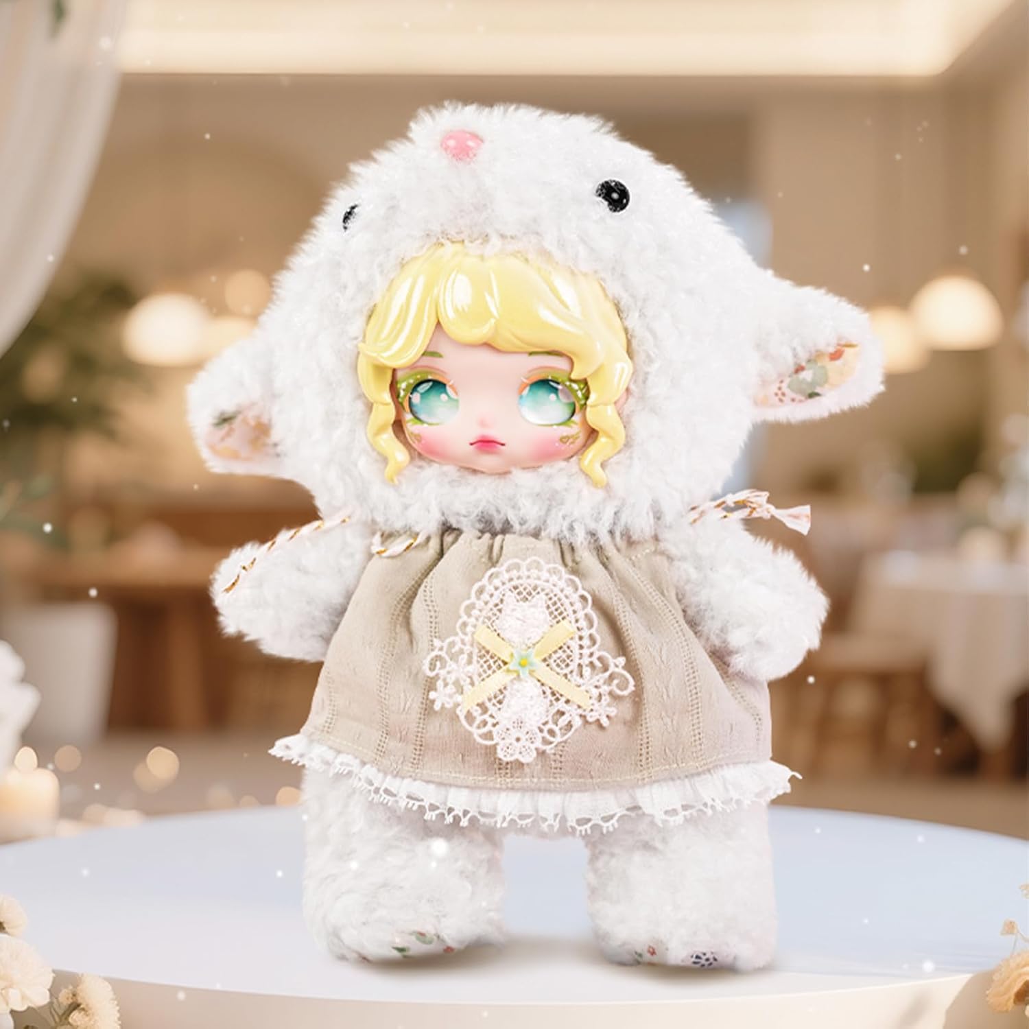 CALEMBOU Plush Blind Box, Cute Dumia Round Dance Series Soft Stuffed Mystery Box Doll, Kawaii Collectable Plushies Toys for Birthday Gifts